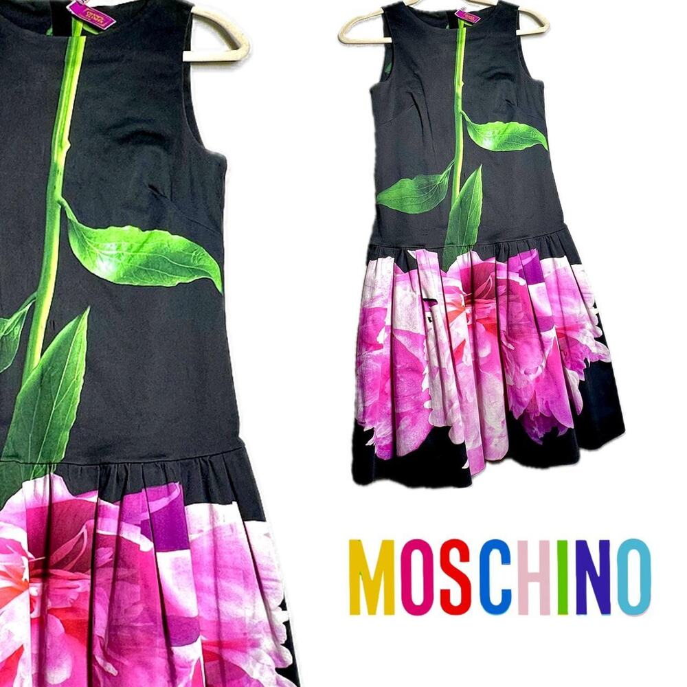 Moschino Couture Summer Cocktail Floral Dress - Size 4